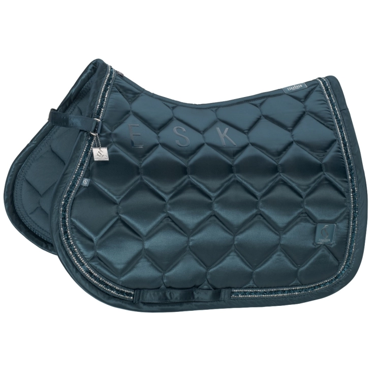 Czaprak-Eskadron-Classic-Sports-Satin-Frills-ocean-01