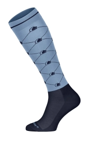 Skarpety Fair Play "Logo 2.0" SS2026 jasnoniebiesko-granatowe