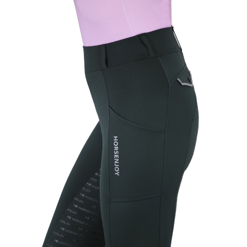 Bryczesy-legginsy-letnie-HorsEnjoy-Born-To-Ride-czarno-szare-2