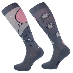 Skarpety COMODO "Elephant Słoniki" szare
