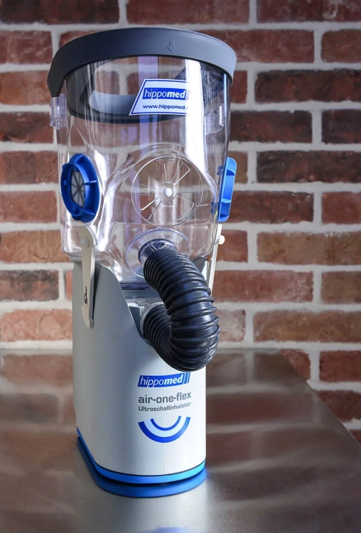 Inhalator ultradźwiękowy dla konia HIPPOMED AirOne Flex z maską bezprzewodowy COB/FULL