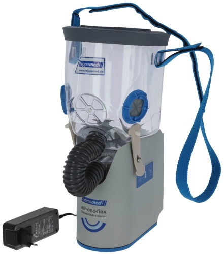 Inhalator ultradźwiękowy dla konia HIPPOMED AirOne Flex z maską bezprzewodowy COB/FULL