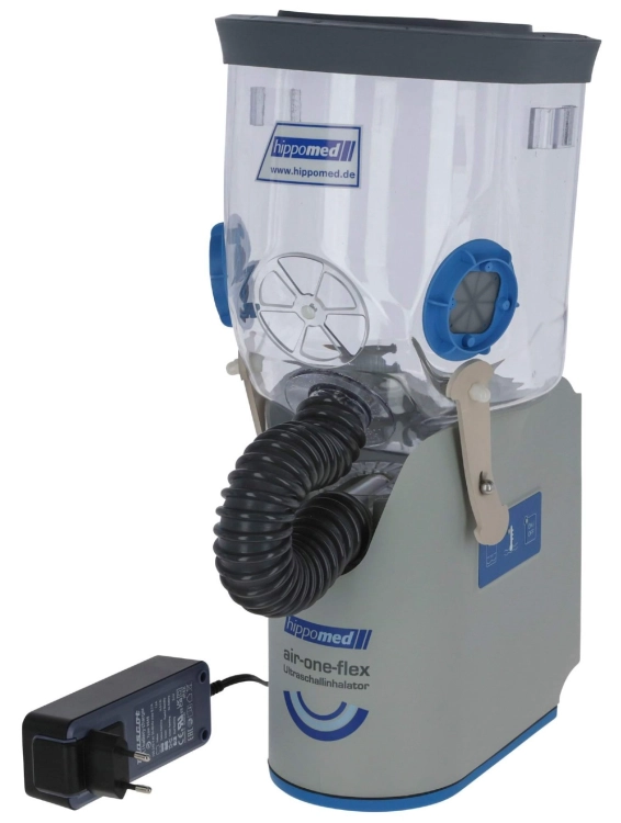 Inhalator ultradźwiękowy dla konia HIPPOMED AirOne Flex z maską bezprzewodowy COB/FULL