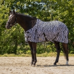 Derka siatkowa QHP Fly rug zebra