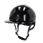 Kask QHP "Seattle Polo Visor" czarny 24h