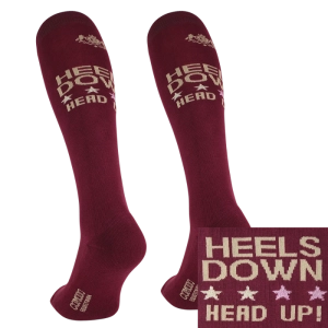Skarpety COMODO "Heels Down Head Up" bordowe 24h