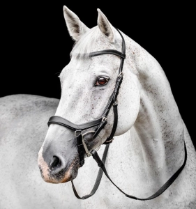 Ogłowie anatomiczne HORSEWARE "MICKLEM Competition" czarne