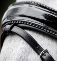 Oglowie-HORSEWARE-Diamante-Flash-black-silver