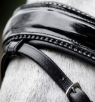 Oglowie-HORSEWARE-Diamante-Flash-black-silver