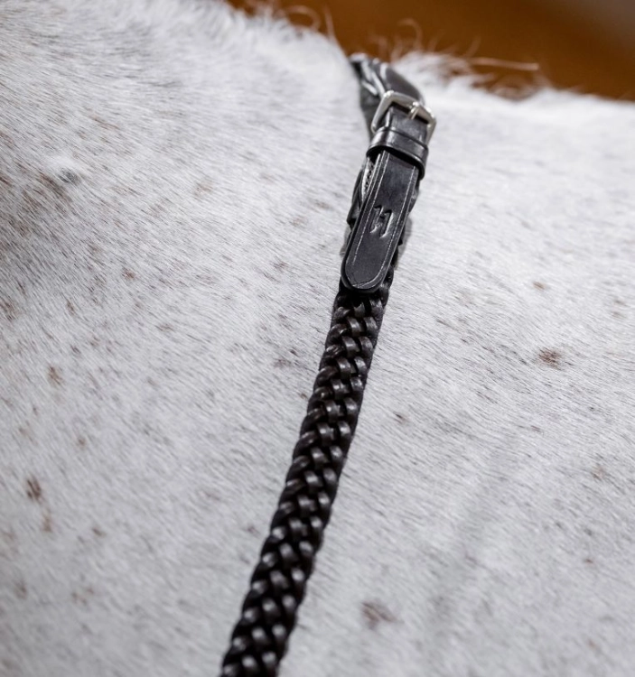 Wodze plecione HORSEWARE Plaited czarne