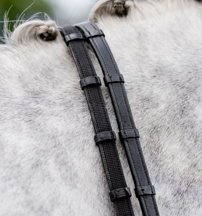 Wodze-ze-stoperami-HORSEWARE-Jumper-Reins-with-Stoppers-czarne