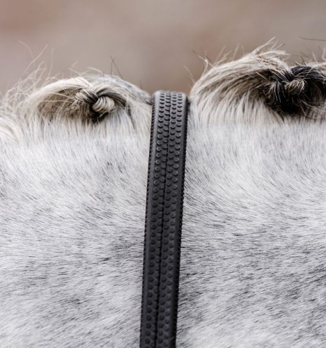 Wodze gumowe HORSEWARE Rubber Grip czarne