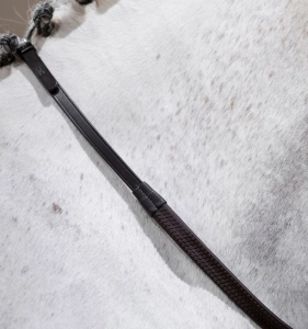 Wodze gumowe HORSEWARE "Rubber Grip" brązowe