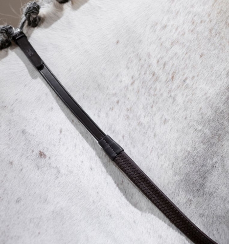 Wodze gumowe HORSEWARE Rubber Grip brązowe