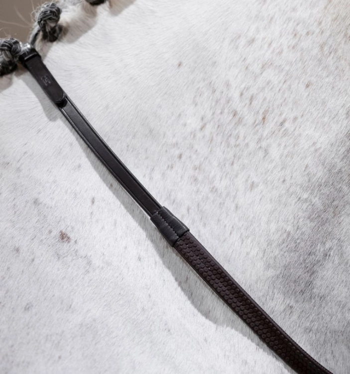 Wodze gumowe HORSEWARE Rubber Grip brązowe