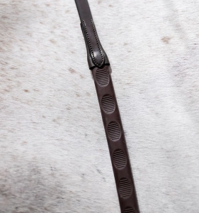 Wodze gumowe HORSEWARE "Thumb Grip Rubber" brązowe