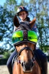 Okulary dla koni eQuick "eVysor" mirrored green