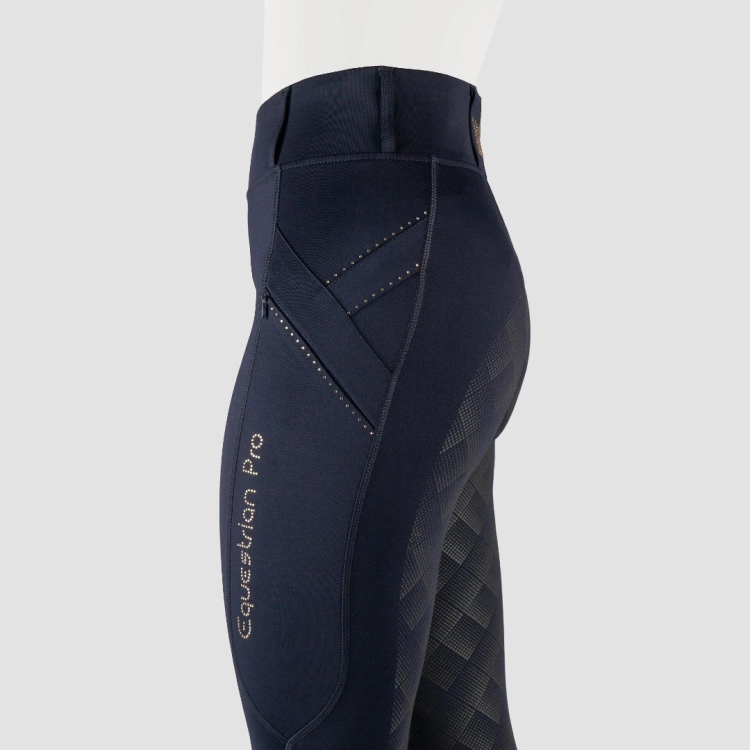 Bryczesy legginsy Horka Momentum granatowe-rose gold