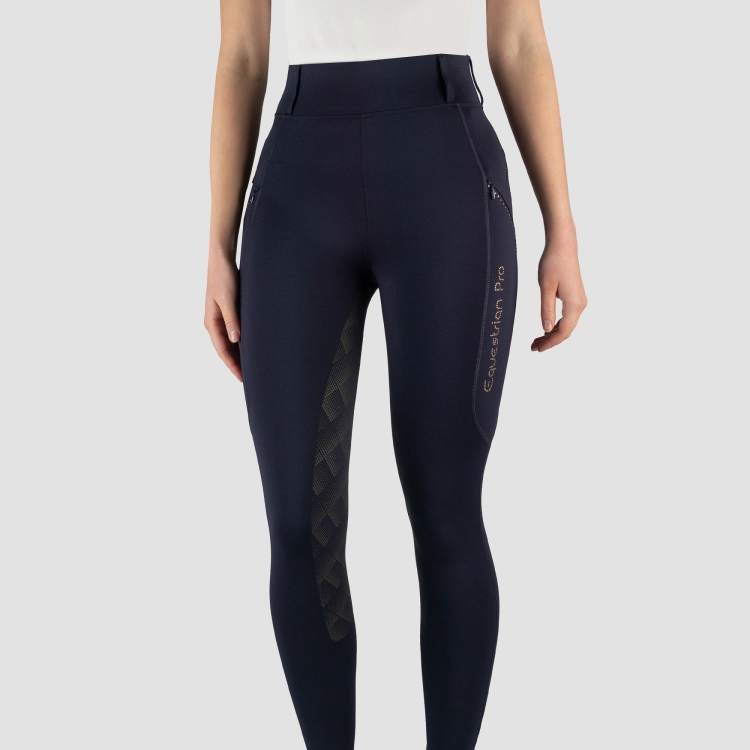 Bryczesy legginsy Horka Momentum granatowe-rose gold