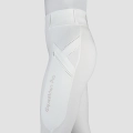 Bryczesy legginsy dziecięce Horka Momentum Junior białe-rose gold