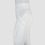 Bryczesy legginsy dziecięce Horka Momentum Junior białe-rose gold