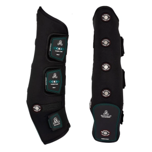 Ochraniacze magnetyczne tylne ACAVALLO "Magnet Care" black-red