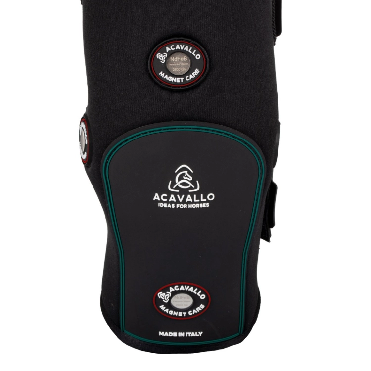 Ochraniacze magnetyczne tylne ACAVALLO Magnet Care black-red