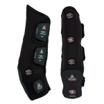 Ochraniacze magnetyczne przednie ACAVALLO "Magnet Care" black-red