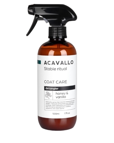 Spray do grzywy i ogona ACAVALLO Stable Ritual Honey and Vanilla Coat Care