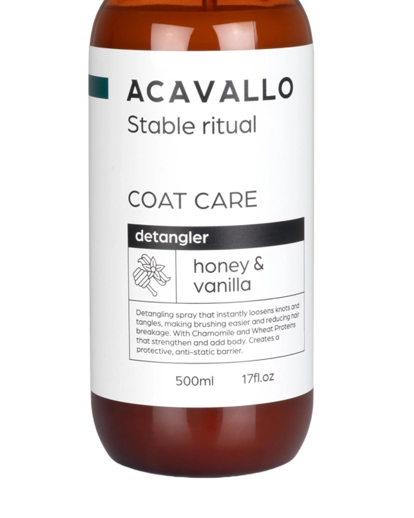 Spray do grzywy i ogona ACAVALLO Stable Ritual Honey and Vanilla Coat Care