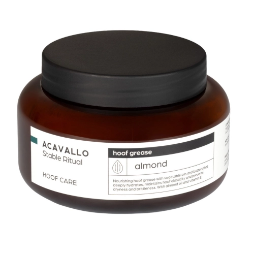 Smar do kopyt ACAVALLO Stable Ritual Hoof Grase Almond Hoof Care 500ml
