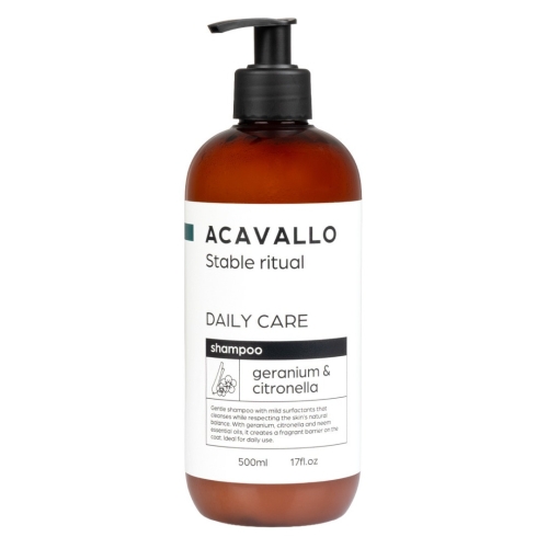 Szampon przeciw owadom ACAVALLO Stable Ritual Daily Care Citronella Geranium and Neem Shampoo