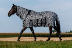 Derka siatkowa z kapturem RIDING WORLD "Belly Mesh Combo" zebra