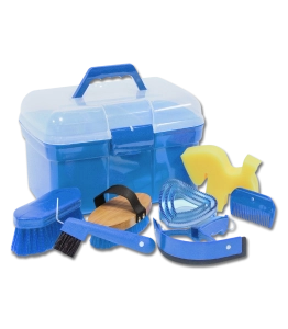 Zestaw szczotek w skrzynce WALDHAUSEN "Grooming Box" azure blue