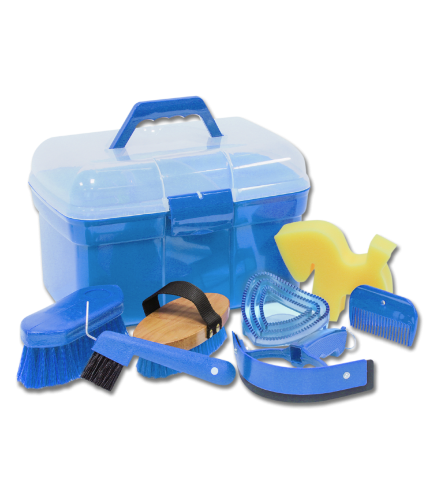 Zestaw-szczotek-w-skrzynce-WALDHAUSEN-Grooming-Box-azure-blue-01