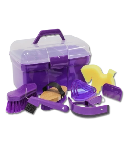 Zestaw szczotek w skrzynce WALDHAUSEN "Grooming Box" lilac