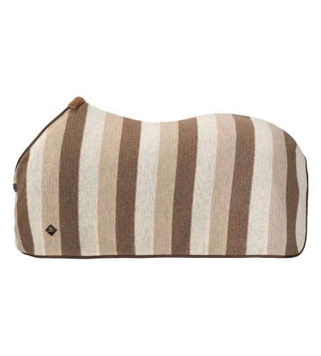 Derka wełniana TORPOL Stripe cappucino