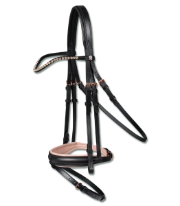 Ogłowie WALDHAUSEN "X-Line Rose" black