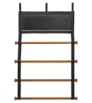Wieszak TORPOL "Sleek" 4 drążki czarny