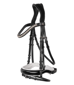 Ogłowie WALDHAUSEN "X-Line Evermore" black/white