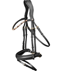 Ogłowie WALDHAUSEN "X-Line Goldheart" brown