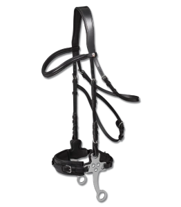 Ogłowie hackamore WALDHAUSEN "X-Line Hackamore Bridle" black