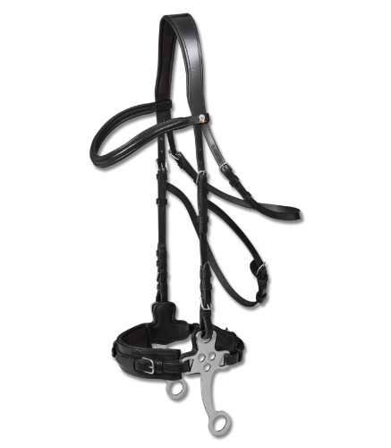 Oglowie-hackamore-WALDHAUSEN-X-Line-Hackamore-Bridle-black-01