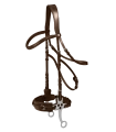 Oglowie-hackamore-WALDHAUSEN-X-Line-Hackamore-Bridle-brown-01