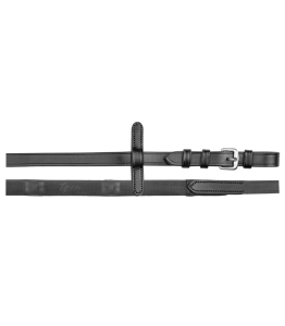 Wodze gumowe WALDHAUSEN "Rubber Reins" black