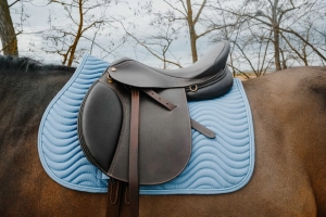 Czaprak Riding World "Wave" blue