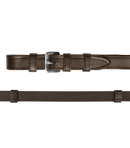 Wodze gumowe WALDHAUSEN "Rubber Reins with Bars" brown