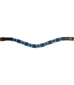 Naczółek WALDHAUSEN "X-Line Polo Brown" blue/ light blue
