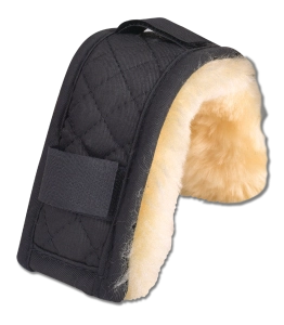 Futerko na nachrapnik i potylicę WALDHAUSEN "Lambskin" black/nature