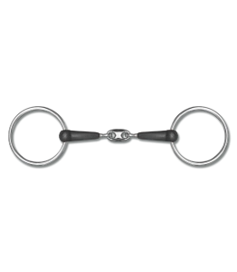 Wędzidło gumowe podwójnie łamane WALDHAUSEN "Rubber Double Jointed" 15mm
